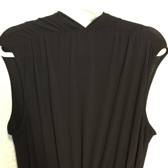 Apt. 9 Women's Black Sleeveless Jumpsuit pockets Elastic Waist XL - Picture 4 of 9